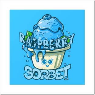 raspberry sorbet by Heisenberg blue ice Posters and Art